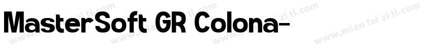 MasterSoft GR Colona字体转换